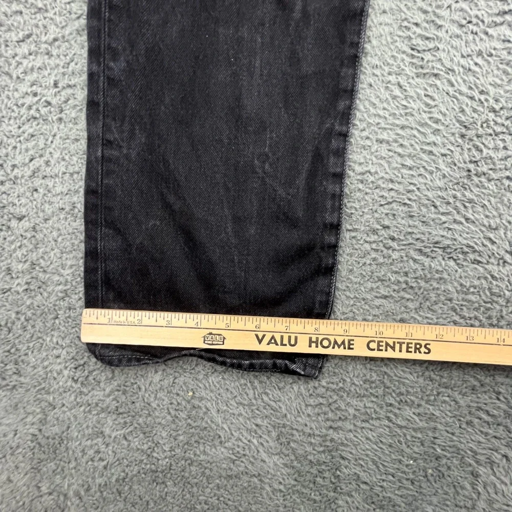 Levi's 501 Black Wash‎ Button Fly Denim Jeans Men's W36 L30 Straight Leg